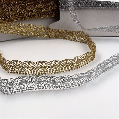 Metallic Lace: 20mm Scalloped 